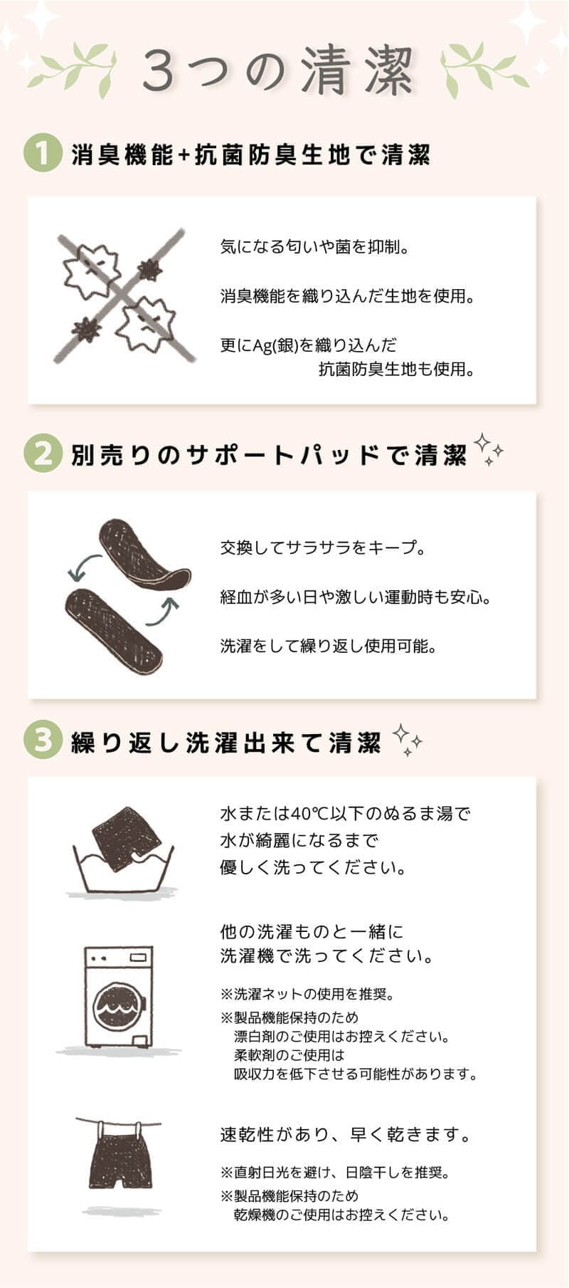 ハグユーの洗濯方法など